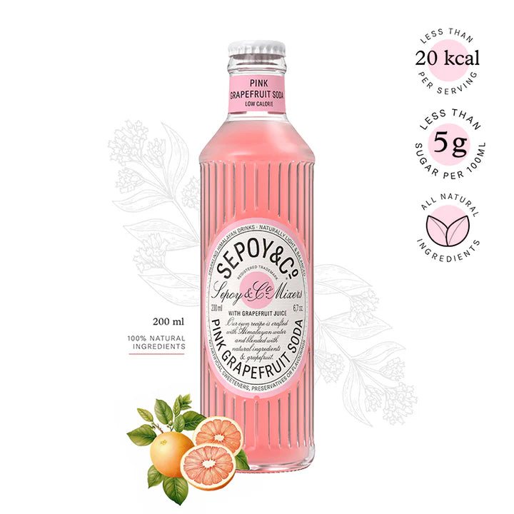 Pink Grapefruit Soda 200ml Multipack